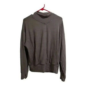 Athleta Women's Gray Turtleneck Sweatshirt Size S Long Sleeve Casual